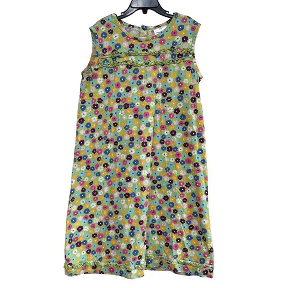 Hanna Anderson Girls Dress 12 Floral Sleeveless Cotton Prairie Gypsy Cottagecore - Picture 6 of 12
